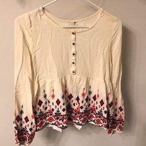 Baby doll fit long sleeve